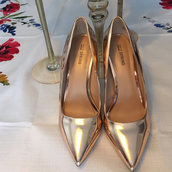 Rose Gold Metallic Pumps | Poshmark